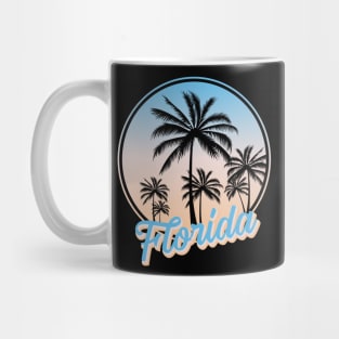 Florida Is Calling And I Must Go Retro Palm Trees Florida Mug